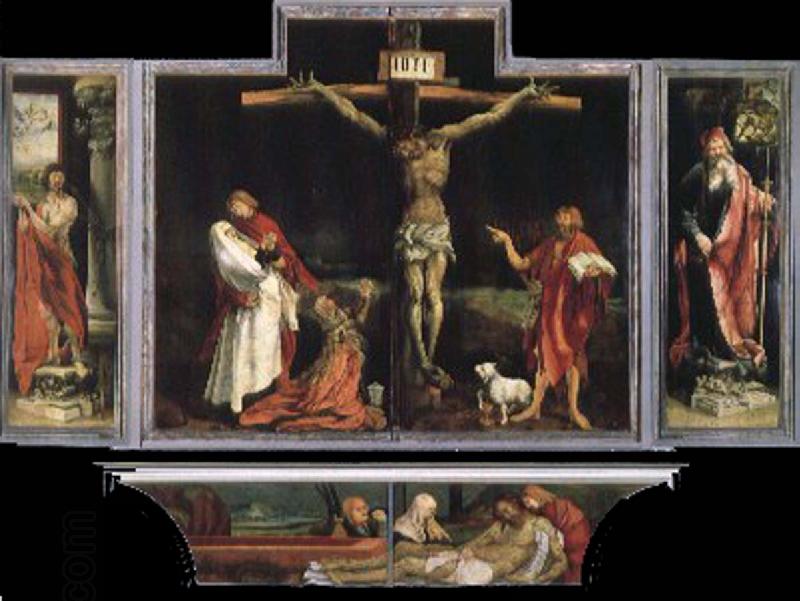 Matthias  Grunewald Yisenhaimu altar painting, Good Friday to map